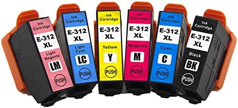 Ouguan Ink Compatible ink cartridges 312 312XL E-312XL T-312XL For Expression Photo XP-8500 Expression Photo HD XP-15000 (1BK,1M,1Y,1C,1LC,1LM 6PK)