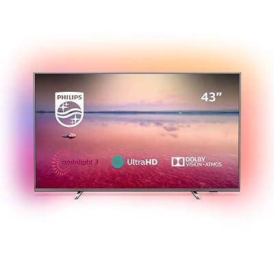 PHILIPS Ambilight 50PUS670412 50-Inch LED Smart TV 4K UHD, Dolby Vision, Dolby Atmos, HDR 10, Pixel Precise Ultra HD, Saphi Smart TV Black 20192020