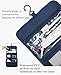 Mooxury Toiletry Bag Multifunction Cosmetic Bags Waterproof Makeup Pouch Portable Travel Organizer Bag with Hanging Hook for Men Women Girls Vacation - Navy Blue