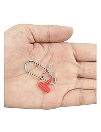 SCJ 25   100 piezas de línea de pesca Sinker Slide con duo lock Snap azul Sinker Slider de alta resistencia acero inoxidable Snap Kit