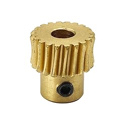 Brass Worm Gear Set - 0.5 Modulus 20T 20:1