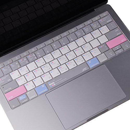 Leze 超薄型シリコンmac Os ショートカット キーボードカバー Macbook用 Pro 13 15 With Touch Bar ピンク Midlothiantsi Org Uk