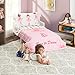 EVERYDAY KIDS 4 Piece Toddler Bedding Set -Born to Dance Ballerina- Includes Comforter, Flat Sheet, Fitted Sheet and Reversible Pillowcase