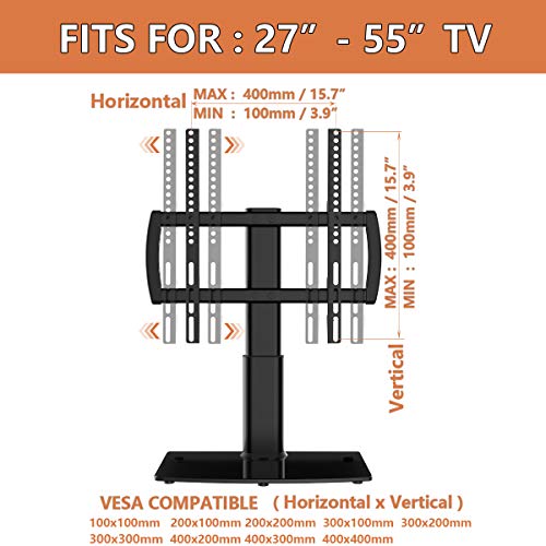image for Hemudu Universal TV Stand/Base Tabletop TV Stand with Wall Mount for 2