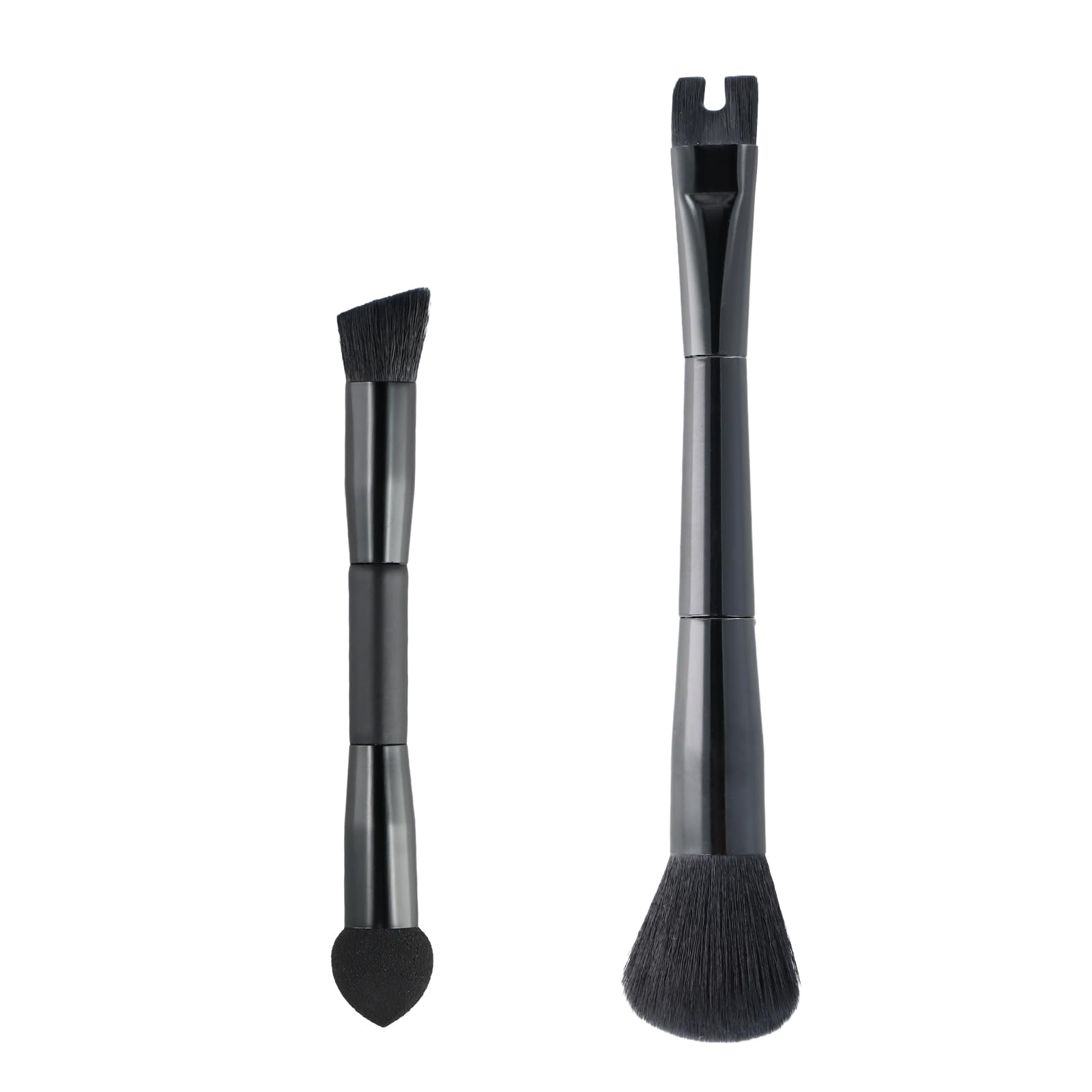 Aomhrek 2-in-1 Makeup Brush Set, Nose Contour Brush, Powder Makeup Blending Brush, Concealer Brush, Blusher Brush, Professional Makeup Brushes for Contouring, Highlighting, and Blending