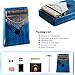 Moozica Mahogany Tone Wood Kalimba, Professional 17 Keys Acoustic Finger Thumb Piano Music Gift(Ocean Blue)