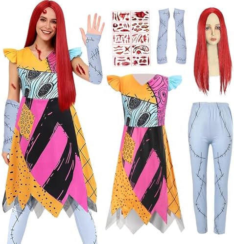 pearl red dress halloween costume Amazon.com: Tvnxdgl Pearl Costume Horror Movie Cosplay Red Dress with Blue Bowknot Women Short Sleeves Halloween Party Gothic Dress XS : Clothing, Shoes & Jewelry