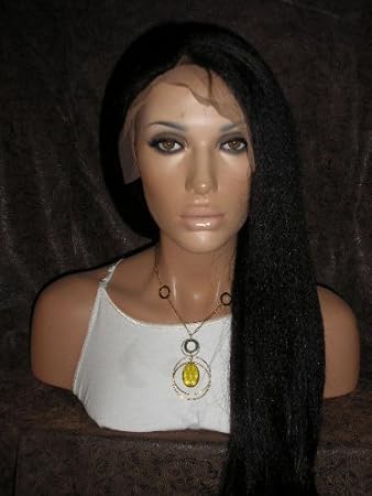 Amazon Com Softsilk Tm Kinky Straight Lace Front Wig 8 26