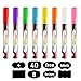 Chalk Markers - Mega 8 Pack - Premium Liquid Chalk Marker Pen with Reversible Tip - Child Friendly - Perfect for Chalkboards, Bistro, Windows, Glass, with 40 Chalkboard Labels