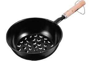 Holibanna Camping Barbecue Brazier Starter Pot Chestnut Roaster Camping Starter Pot Burners Chimney Canister