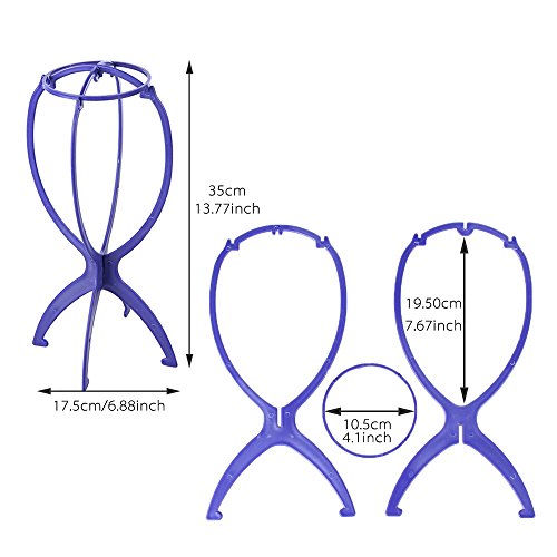 EYX Formula Plastic Wig Specific Stent Removable Holder,Wig Hat Cap Holder Stand Display Wig Accessories for Salon Barber Shop.（Random color） - Thumbnail 5
