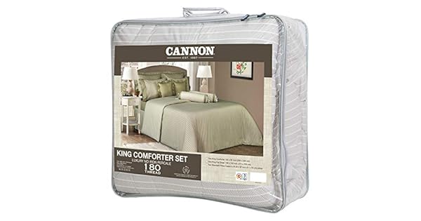 Cannon King Size Bed Comforter Set Bed In A Bag Brown 4 Pieces