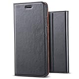 B BELK iPhone 8 Case,iPhone 7 Case, [Simple Retro Style] Handmade Soft Leather Flip Folio Slim Wallet Cover Case[Magnetic Closure][Credit Card Slot][TPU Bumper][Kickstand] For iPhone 7/iPhone 8