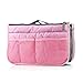 GEARONIC TM Lady Women Travel Insert Organizer Compartment Bag Handbag Purse Large Liner Tidy Bag - Pink