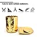 Pencil Pen Cup Holder for Desk Organizer Pencil Cup Stationary Storage Bin for Desk Table Office School Home Children Small ECO Washable Kraft Paper Gold
