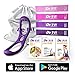 Booty Band & Resistance Bands - Butt Workout Band - Set of 4 Elastic Bands with Butt Belt for Women + Unique Workout iOS/Android App + Gym Bag + Workout Videos + eBooks + Nutrition Guide (3 Colors)