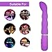 WELLWANTED 10 Modes Silicone G-Spot Vibration Clitoral Stimulate Masturbation Massager Sex Toy for Women, Purple, 6.4 Ounce
