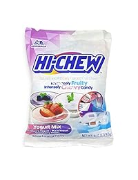 Hi Chew 6 Different Flavors Variety Pack (Tropical Mix, Sours, Strawberry, Original Mix, and Yogurt) (Pack of 6)