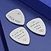 Husband Boyfriend Gifts - 3PCS Guitar Picks Gifts for Musician Husband Boyfriend Dad, Valentine's Day Gift for Him, Wedding Anniversary Gift for Men