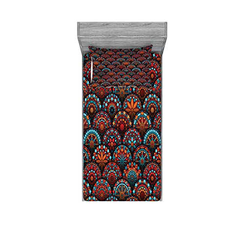 Ambesonne Mandala Fitted Sheet & Pillow Sham