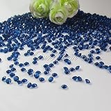 OurWarm 1000 Diamond Table Confetti Wedding Banquet Favor Acrylic Crystal Beads Vase Beads Craft Jewels Bridal Shower Party Decor 1 Carat / 6.5mm Navy Blue