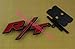 4agegarage® Front Grille Grill Badge Emblem For Metal Red RT