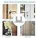 Door Lever Lock - Baby Safety Childproof Door Handles Lock for Bedroom Kitchen Bathroom Front Gate By Slicemall (White, Pack of 2)