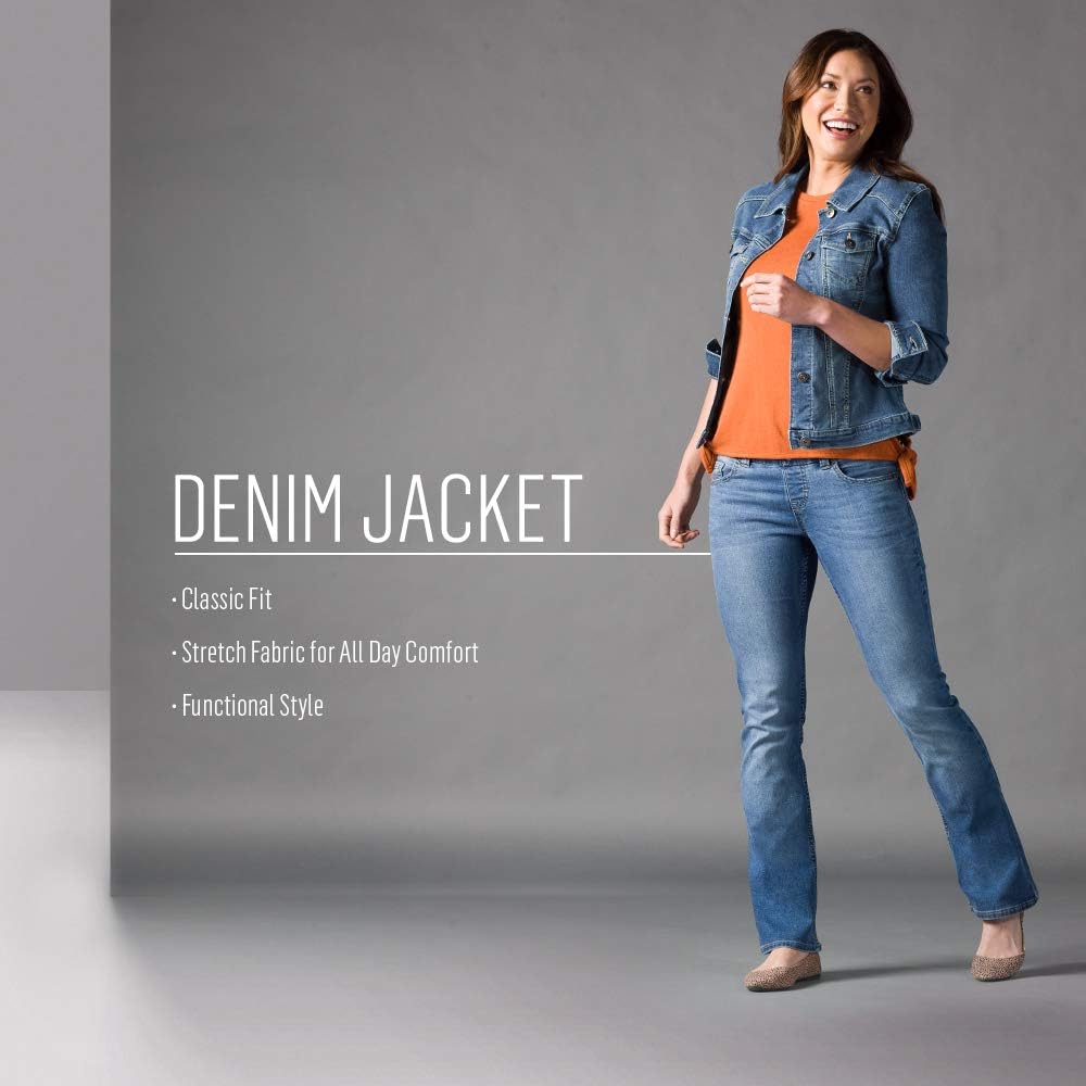 riders by lee indigo women's stretch denim jacket