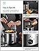 Slow Cooker 4 Quart Crock-pot and Slow Cookers, Portable Manual Slow Cooker with 3 Adjustable Temp Settings, Dishwasher-Safe Stoneware and Tempered Glass Lid, Stainless Steel Base
