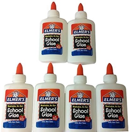 Elmer's Washable School Glue 4 Fl Oz / 118 Ml (Pack of 6) by Elmer's