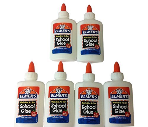 Elmer's Washable School Glue 4 Fl Oz / 118 Ml (Pack of 6) by Elmer's