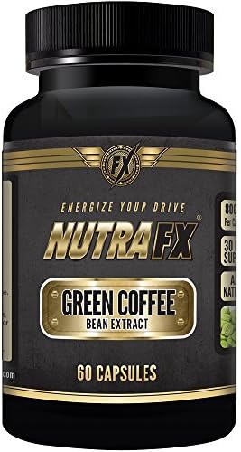 NutraFX Pure Green Coffee Bean Extract Pills with GCA - All Natural Weight Loss Support - Quality Green Coffee Bean Extract - Natural Appetite Suppressant &amp; Energy Booster - 60 Capsules by NUTRAFX