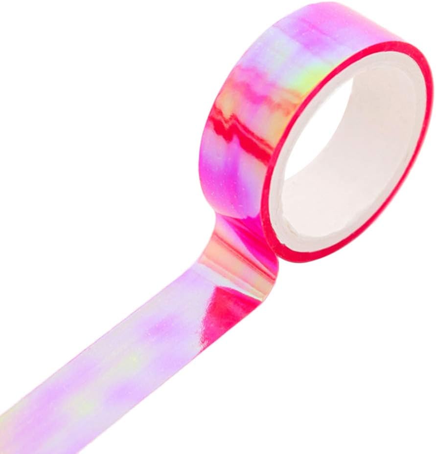 Tvvudwxx Washi Masking Tape Adhesive Gradient Rainbow Paper Scrapbooking DIY Arts Craft for Gifts Warpping