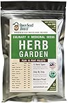 100% NON-GMO Heirloom Culinary and Medicial Herb Kit - 12 popular Easy-to-Grow Herb Seeds by Open Seed Vault - includes 12 seed starting peat pellets!