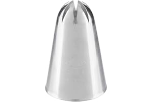 Ateco #856 Deep Closed Star Pastry Tip - Stainless Steel