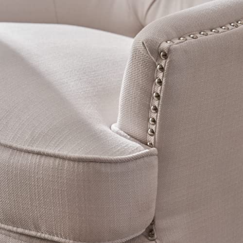 Christopher Knight Home Tafton Fabric Club Chair, Ivory 35.25D x 33W x 33.75H in Pricepulse
