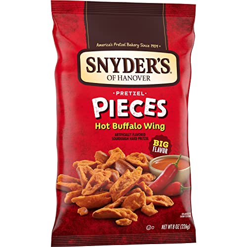 SNYDER’S OF HANOVER PRETZEL PIECES, HOT BUFFALO WING, 8 OZ