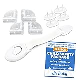 Ah Baby Child Safety Locks, Corner Cushions and Outlet Covers Kit (9 Piece) Stops Burns, Cuts and Other Injuries