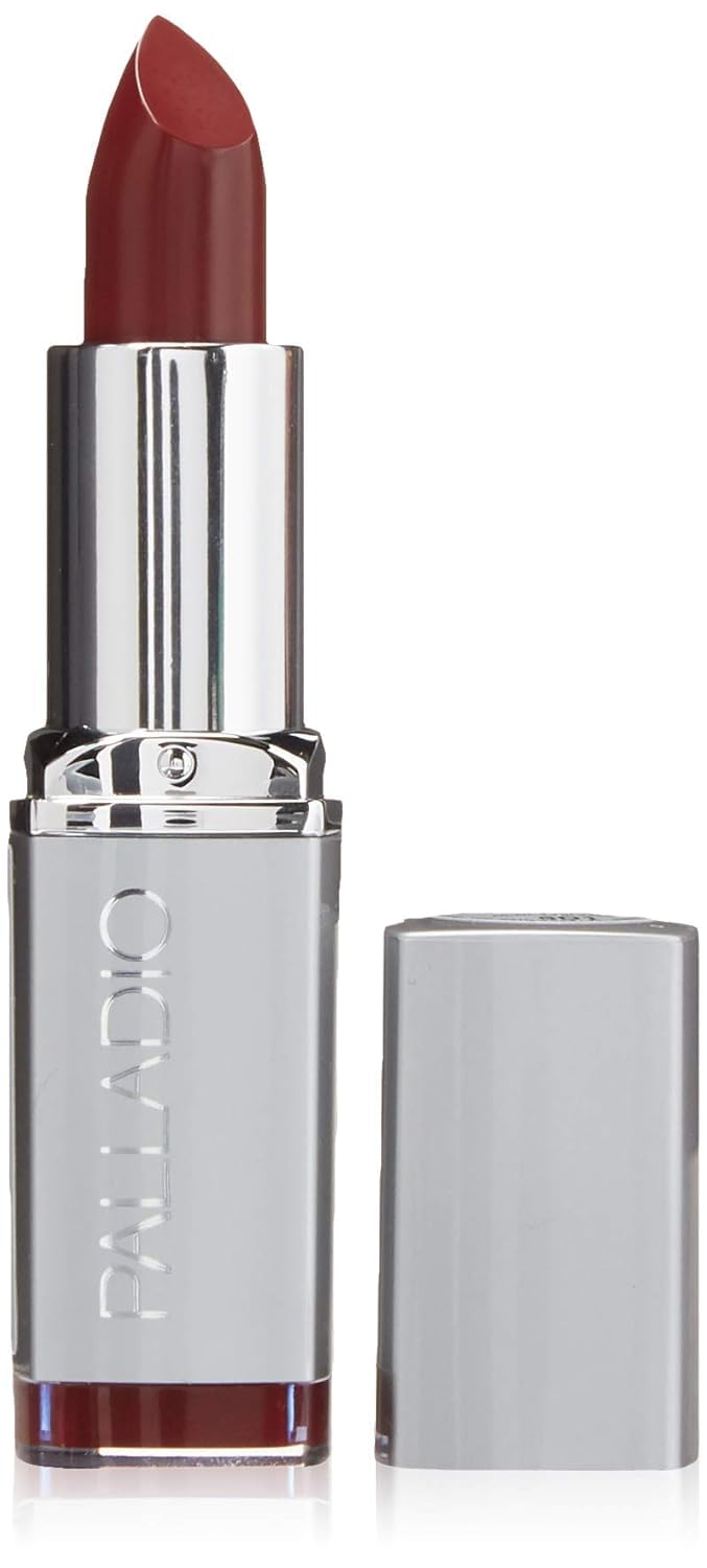 Palladio Herbal Lipstick, Rich Pigmented and Creamy, Infused with Aloe Vera, Chamomile & Ginseng, Prevents Lips from Drying, Combats Fine Lines, Long Lasting Lipstick, Juniper