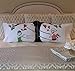 StellaMia Tree Swing His and Hers Pillowcases | Ideal Anniversary, Wedding, Engagement & Valentines Gift for Couples | Fits Standard & Queen Size Pillows | 2 Pillow Covers | 30 in. x 20 in.