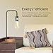 Oneach Industrial Floor Lamp for Living Room LED Metal Standing Lamp 64”H for Bedroom ETL Listed Black (08)