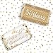 Gold 50th Anniversary Mini Candy Bar Wrappers – 42 Stickers, 50th Wedding or Business Anniversary Decorations