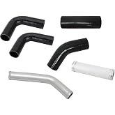 Speedway Motors LS Swap Silicone and Aluminum Radiator Hose Kit with Reinforced Black Silicone Hoses, Beaded Aluminum Tubes, High Temperature Cooling System Components