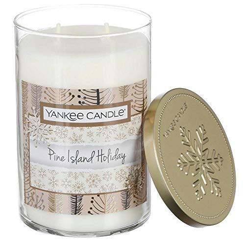 Yankee Candle Large 2 Wick Pine Island Holiday Tumbler Candle