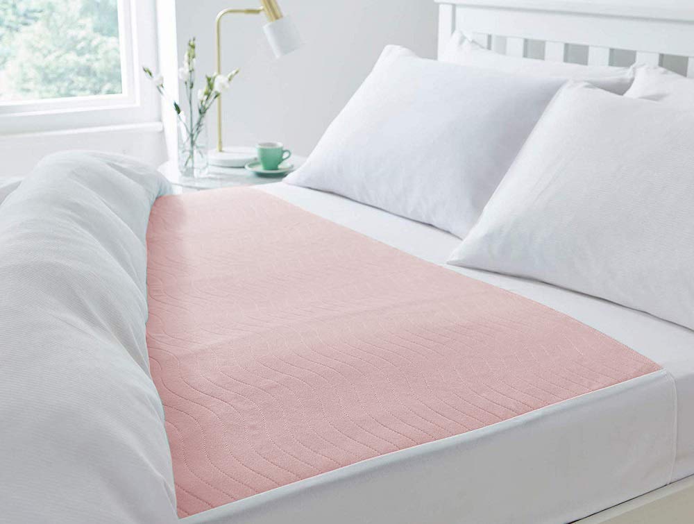 Washable Incontinence Pad Bed Protector Sheet (Double bed with tucks, 85 x 135 cms)