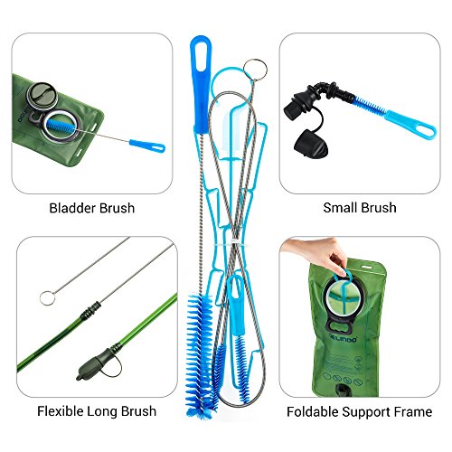 Gelindo Water Bladder with Cleaning Kits, 3 Liter Hydration Bladder