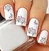 Nail Art Water Slide Tattoo Stickers Decals Immense Designs: Flowers/Leaves/Butterflies/Humming Birds/for an Elegant Manicure 10 - Pack/LDII/