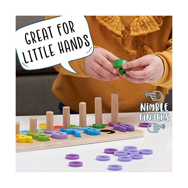 Jaques-of-London-Counting-Wooden-Toys-For-Kids-Ideal-Educational-Toys-for-2-3-4-year-olds-Premium-Quality-Montessori-Toddler-Toys-Since-1795 Jaques of London Wooden Toys Number Puzzles | Montessori Counting Toddler Toys For Kids | Ideal Educational Toys for 2 3…