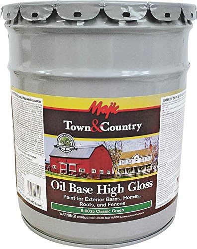 YENKIN MAJESTIC PAINT OB BHRF 8-0035-5 Oil Base Gloss BARN Home ROOF & Fence Green 5