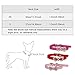 Yunt Bling Rhinestone Pet Cat Dog Bow Tie Collar Necklace Jewelry,Female Puppies Chihuahua Yorkie Girl Costume Outfits(Pink,X-Small)